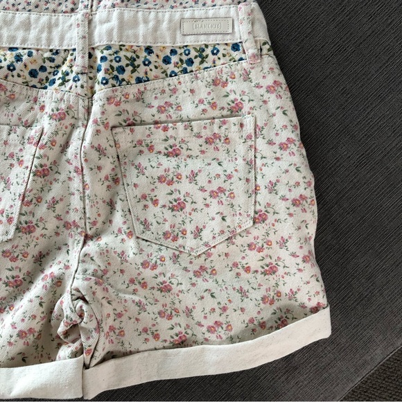 Free People Floral Print Overalls in Cream and Pink - Picture 5 of 10